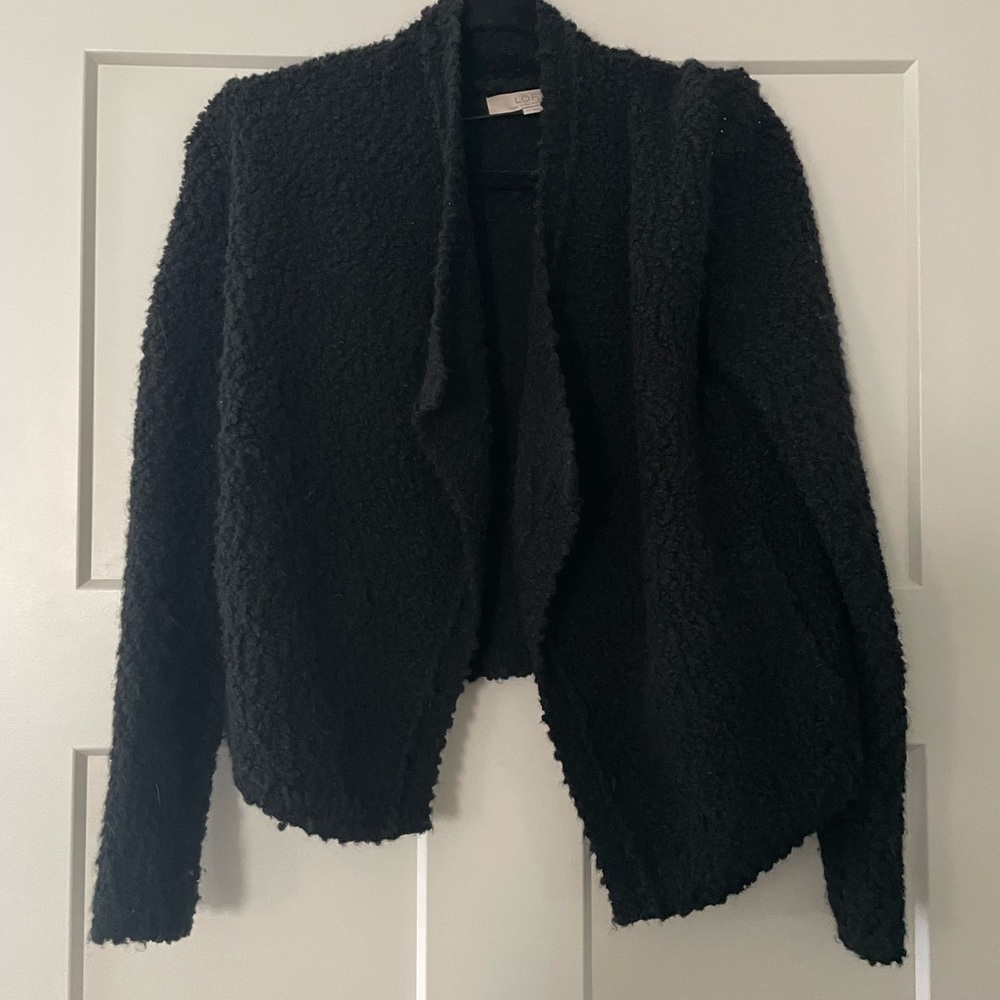 Loft Textured Open Sweater
